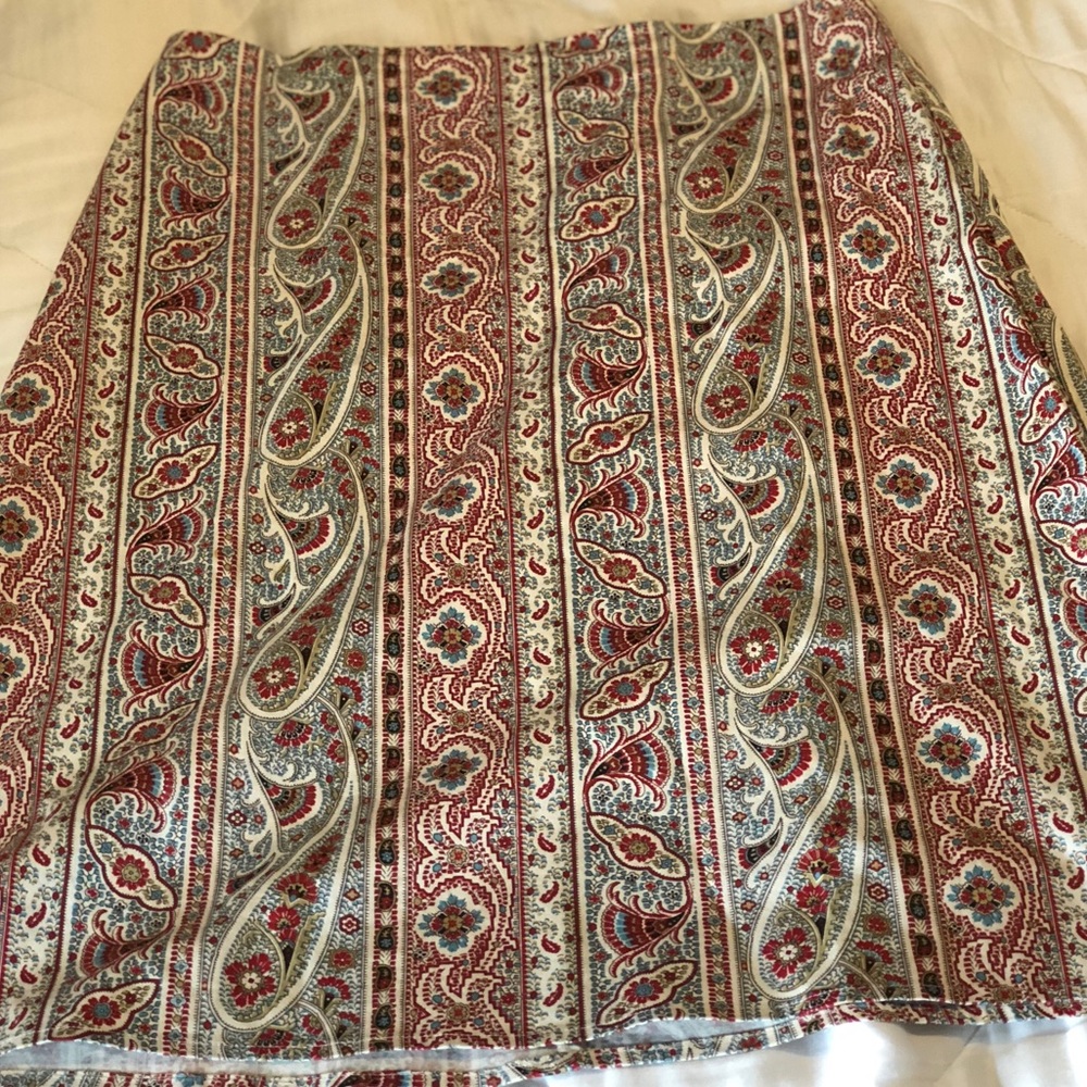 Knee length skirt